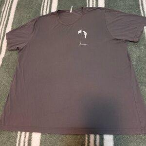 3XL Gray Men's Golf T-Shirt